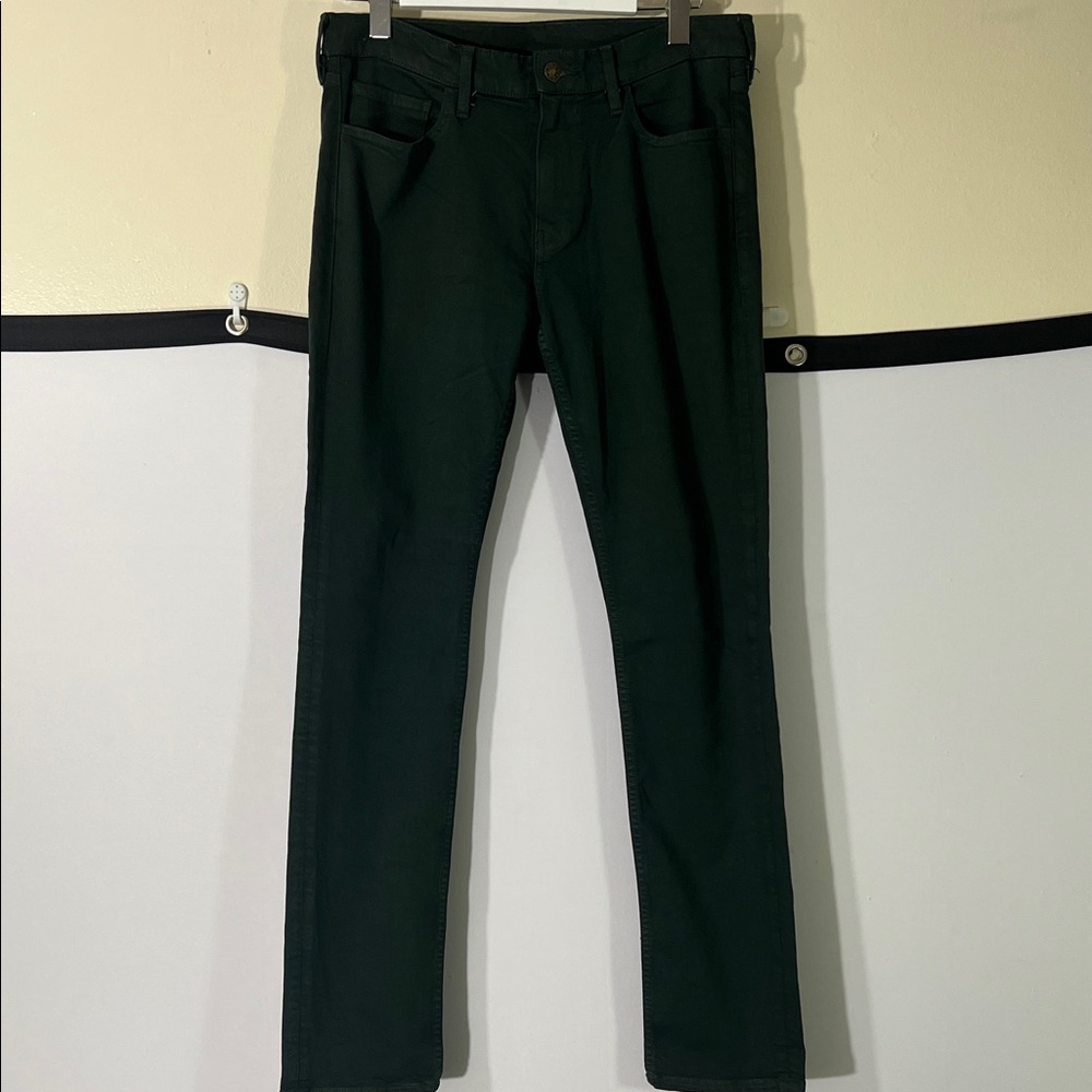 PAIGE Men's Forest Green Slim Jeans